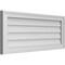 Ekena Millwork Vertical Surface Mount PVC Gable Vnt: Non-Functional, w/2"W x 1-1/2"H, Brickmould Frame, 34"W x 14"H GVPVE34X1402SN - alternate 3